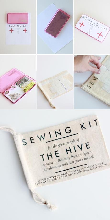 Sewing kit DIY & template