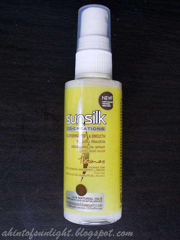 Sunsilk Nourishing Soft and Smooth Nourishing Oil Spray Review