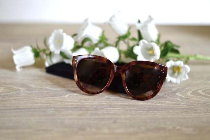 celine audrey sunglasses in brown