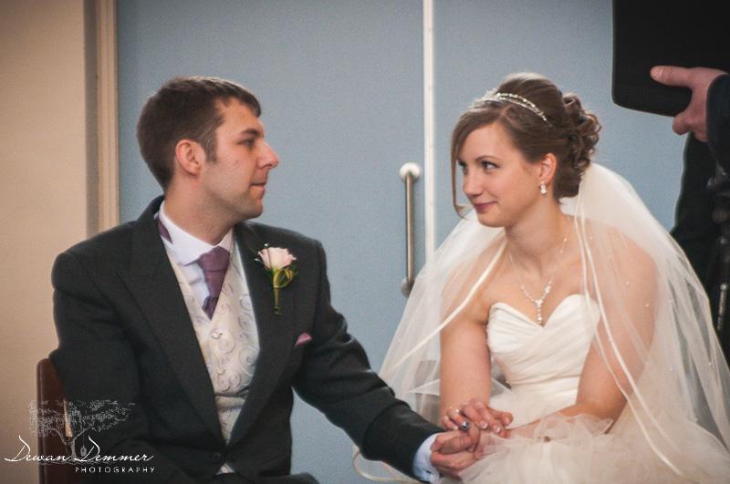 Leeds Wedding Photography at Moortown Baptist Church of the couple