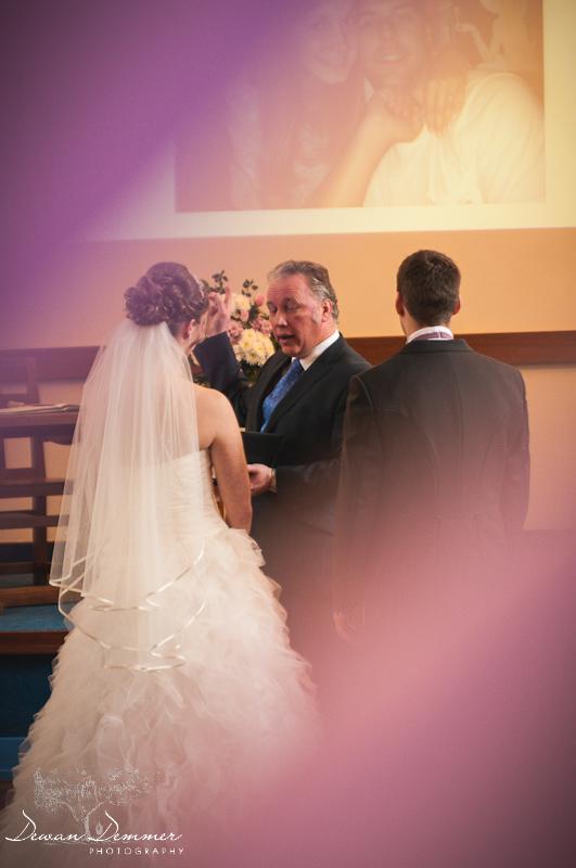 Leeds Wedding Photography at Moortown Baptist Church of the ceremony