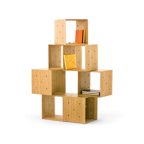 Wooden block storage units