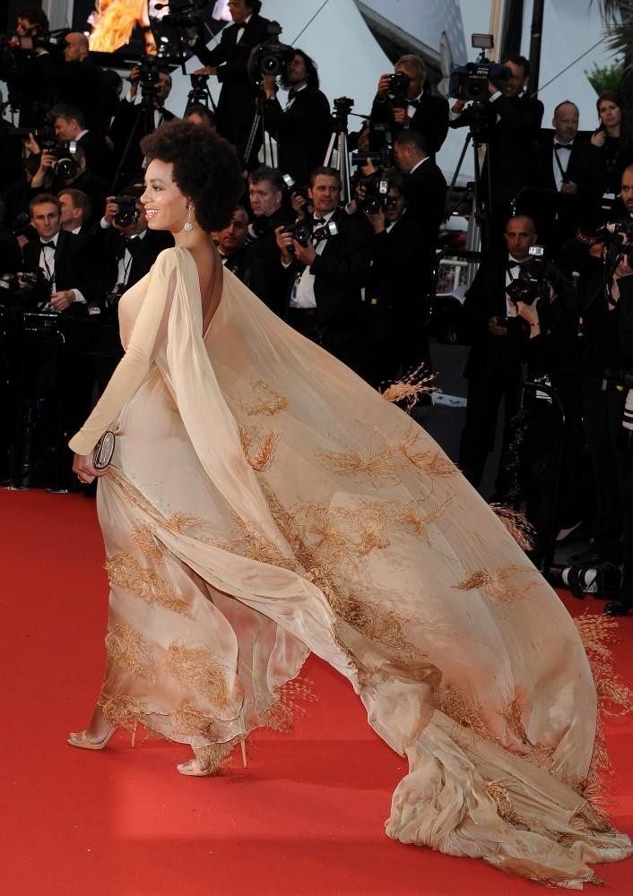 Solange Knowles In Stéphane Rolland Couture at the 2013 Cannes...