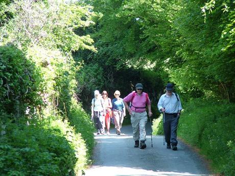 hikers near Lackandarragh Lower - Wicklow - Ireland