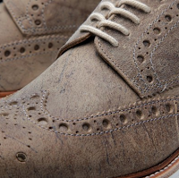 The Everyday, Any Way Brogue:  Grenson Archie V Brogue in Mushroom Kurdy Wax