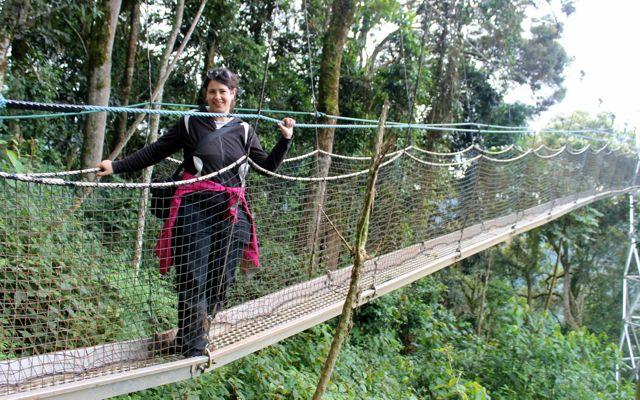 Nyungwe Forest me on canopy in Rwanda