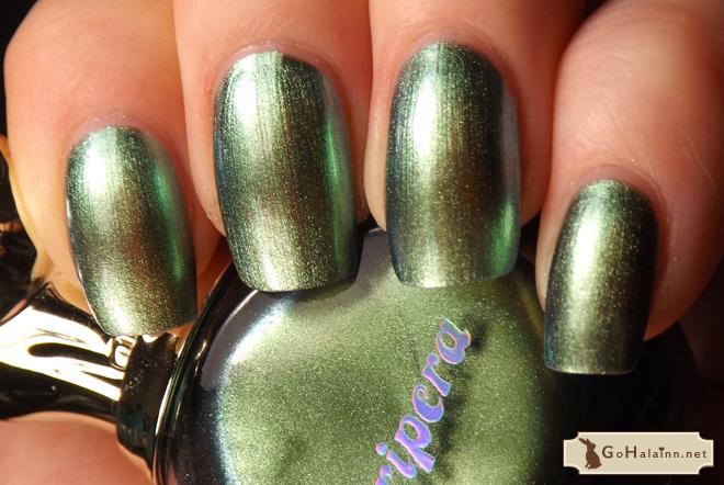 Peripera Perfume Nail P027 Metallic Green Review