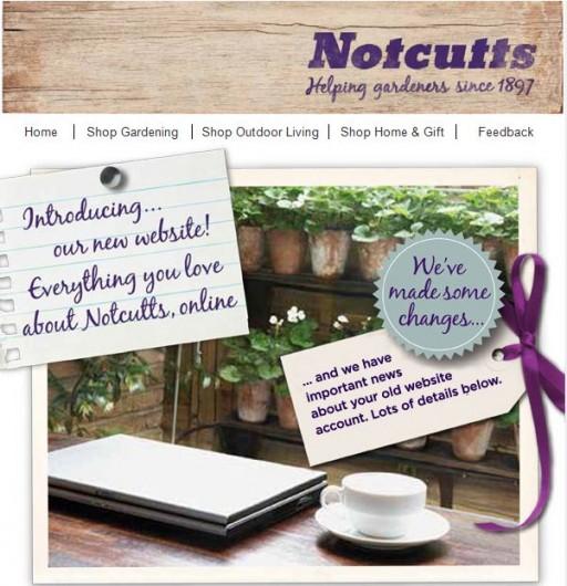 notcutts have a new website