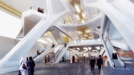 Zaha Hadid Designs The King Abdullah Financial District Metro Station In Riyadh | Architecture