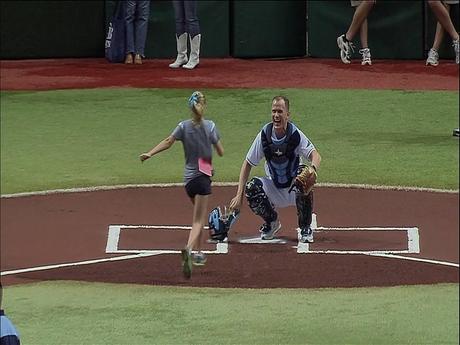 Lieutentant Suprises Daughter Who Threw Out The First Pitch At Last Night’s Rays Game