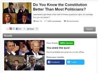 Now that you've tried the Second amendment--let's see how you do on the rest of the Constitution.