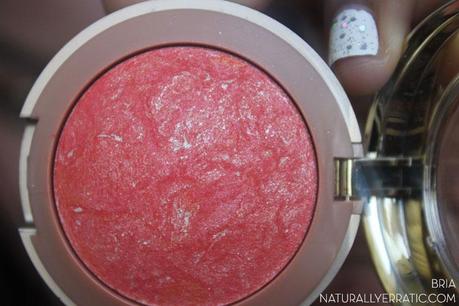 Milani Coralina Blush Swatch, Coralina Swatch, Coral Blush, Coral on Dark Skin