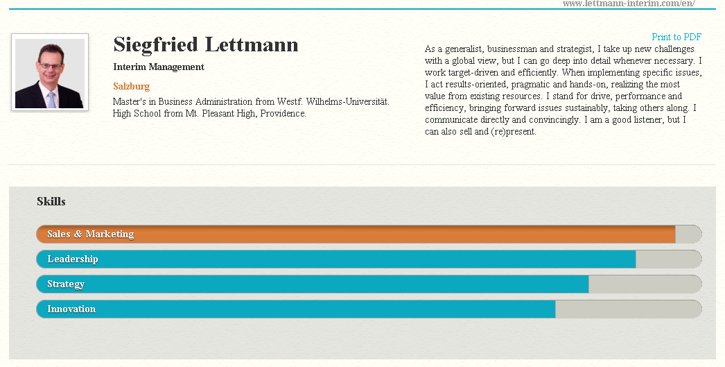 siegfried leetman - kinzaa resume