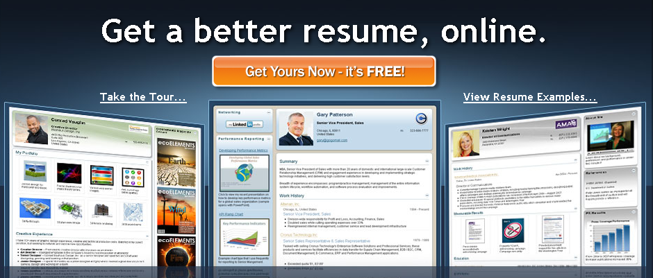 visualcv- resume builder