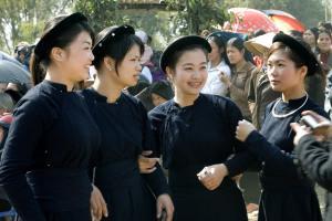 Classic Vietnamese types - young women.