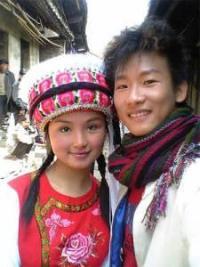 The Bai, a Tibeto-Burman group from Southern China. Note rounded cheekbones similar to Koreans.