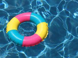 Inner Tube in Swimming Pool