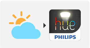 If it's almost sunset, turn on the lights - IFTTT recipe