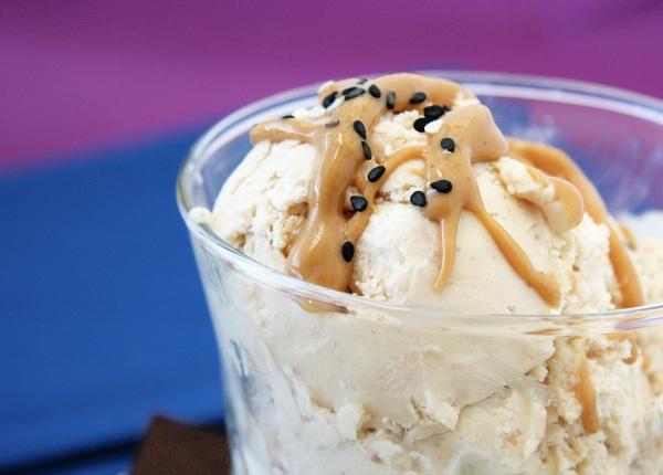 Halvah Inspired Tahini Ice Cream