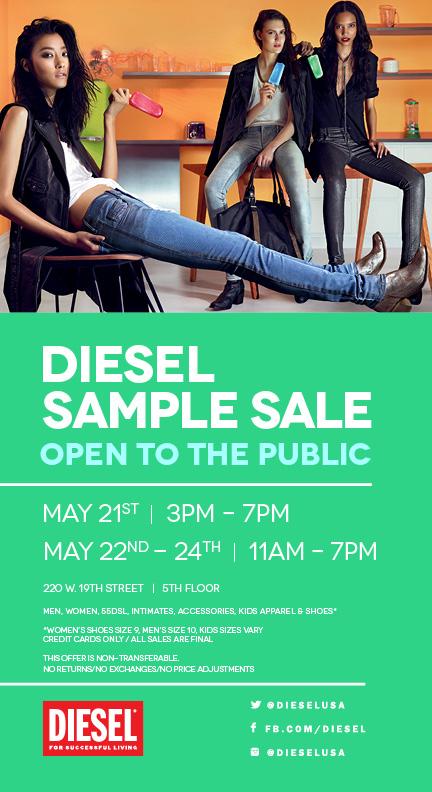 Shopping NYC | Diesel Sample Sale