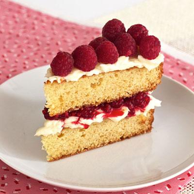Victorian Sponge Cake with fresh Raspberries post image