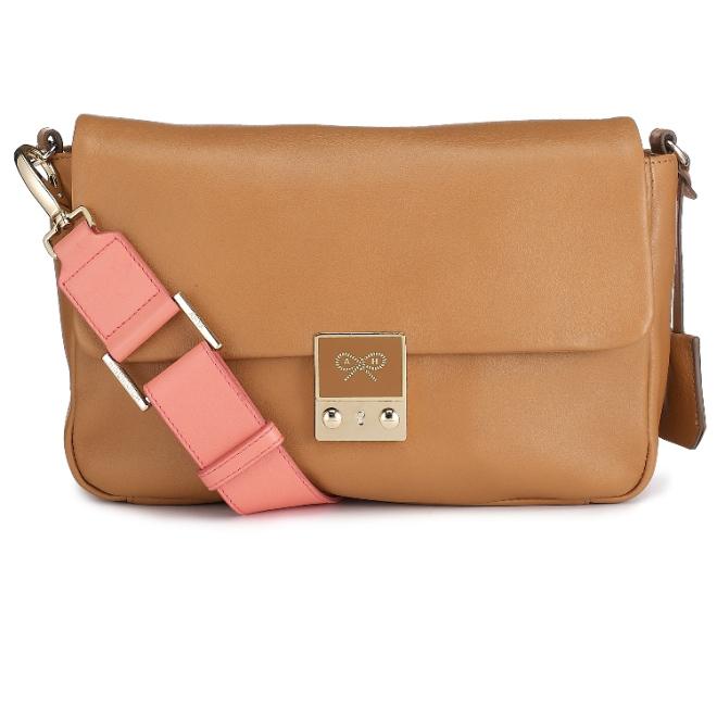 Carker crossbody tan butter calf