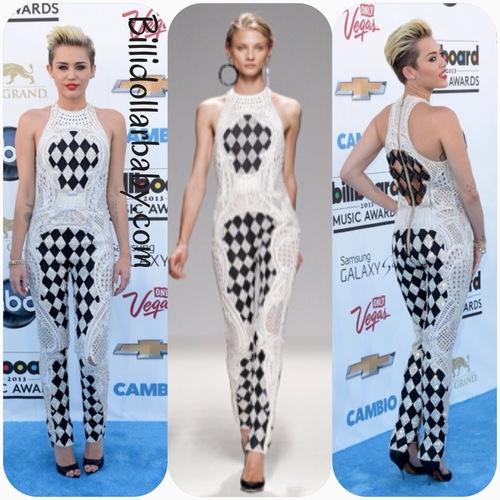 Miley Cyrus in Balmain at the 2013 Billboard Music Awards
Miley...