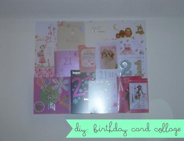 DIY: Birthday card collage