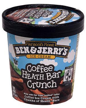 A pint of Ben & Jerry's ice cream