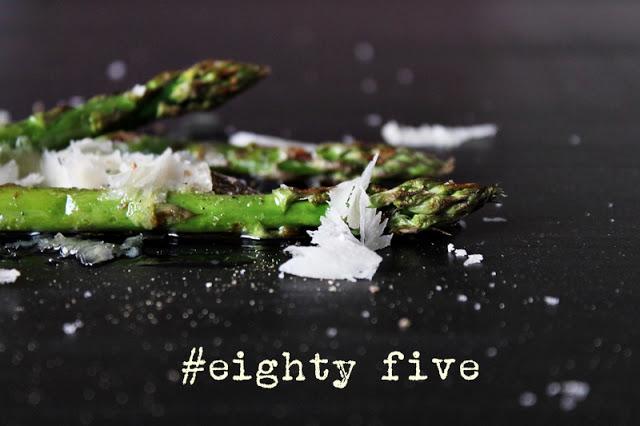 Grilled asparagus with Parmesan cheese #85