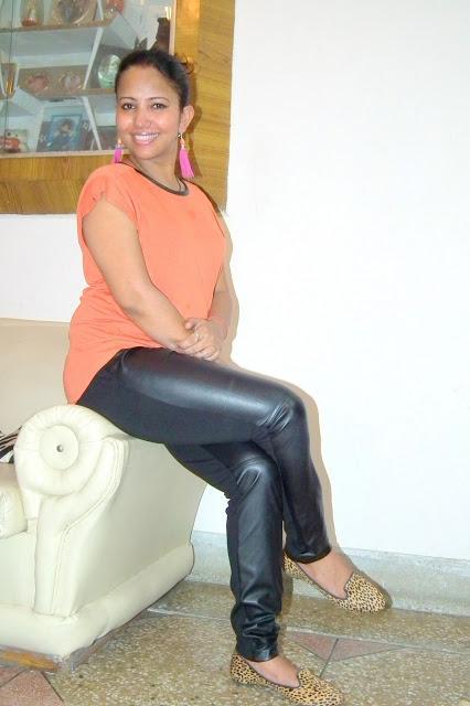 Outfit | Zara Top With Leather Details and Tassel Earrings