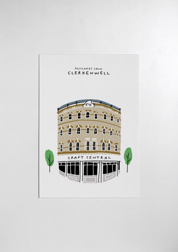 postcard from clerkenwell print craft central mercedes leon illustration