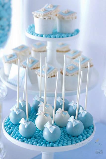 A Combined Christening and 1st Birthday by 3's A Party Candy Buffet and Party Supplies