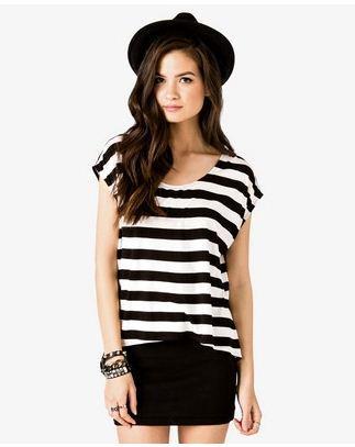♥ Dupe Alert ~ Mango Striped Top for Forever21 Chiffon Back Striped Top ♥