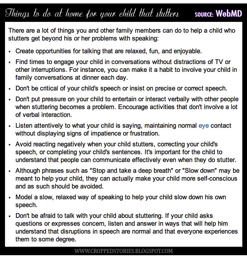 WebMD tips for stuttering toddlers