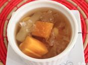 Double-Boiled Papaya Snow Fungus with Rock Sugar 清炖木瓜雪耳汤