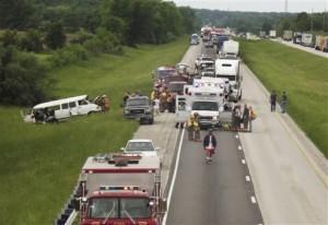 Five Killed & Six Injured in I-70 Accident Near Vandalia, Illinois