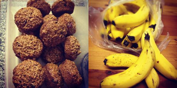 The first temptation came at the end of Day 1. I could deal. When the cinnamon, date, cranberry bran muffin aroma was wafting from the oven, I went to bed. I fought the urge to sneak a banana. 