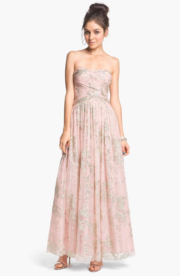 Hailey by Adrianna Papell Glitter Tulle Ball Gown (Online Only)
