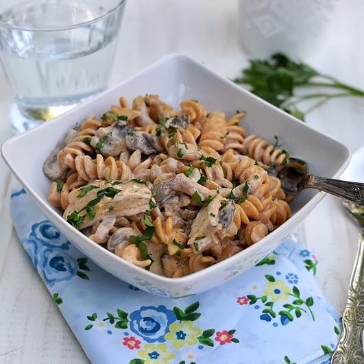 Pasta with Mushrooms and Chipotle Cream Sauce