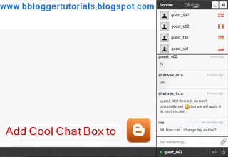 How to Add Cool Chat Box to Blogger