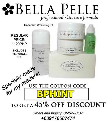 Win a Complete Underarm Whitening Kit from Bella Pelle - International Give-away