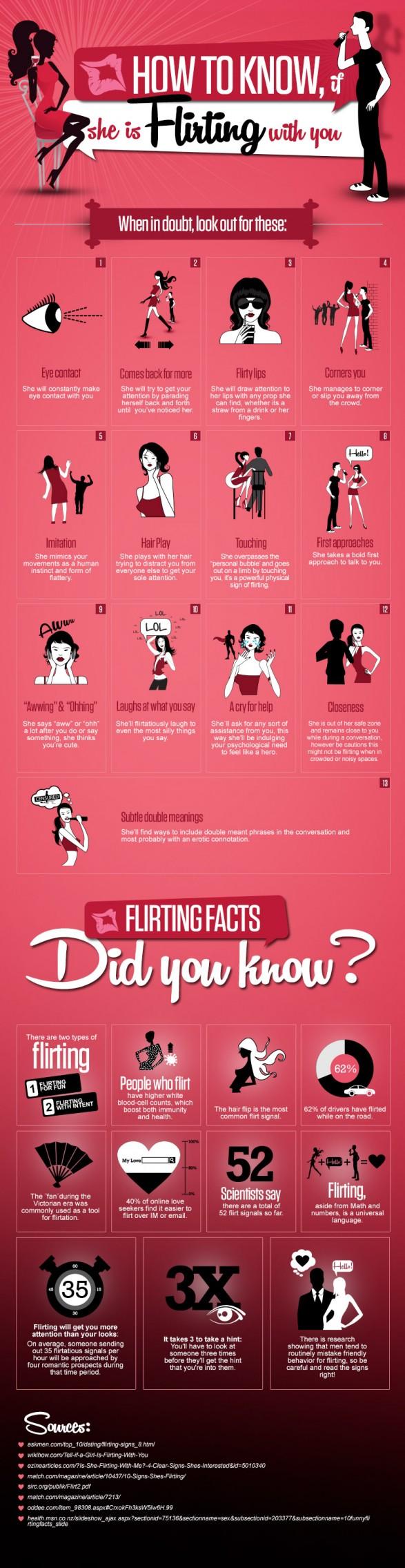 How to know if she is Flirting with you