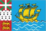 The magnifieent flag of St. Pierre & Miquelon.