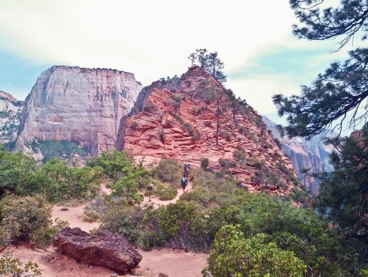 The last push before getting to the top of Angel's Landing.