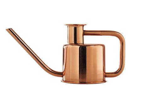 Modern metallic watering can,.