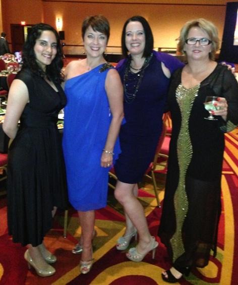 Zayna Mosam (Toronto Canada) with Clare, me and Jo (the Aussie Possie) at the AICI Gala Dinner