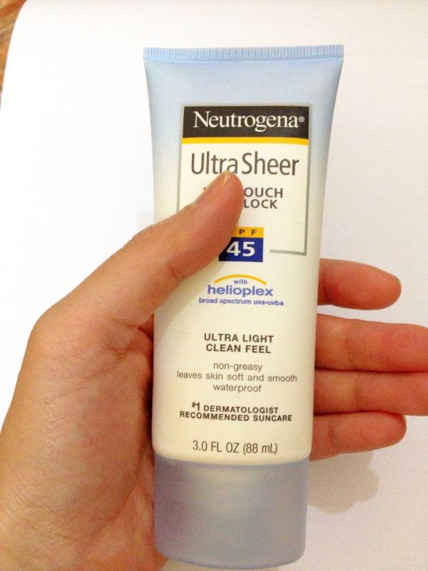 Neutrogena Ultra Sheer Dry Touch Sunblock Review - Paperblog