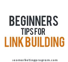 beginner tips for link building