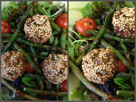Guest Blogger: Poppy’s Patisserie – Moroccan Harissa and Sesame Quinoa Balls on Griddled Asparagus Salad with a Creamy Harissa Dressing Fotor0523220556